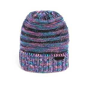 Dark Beanie knitted Your Own Jacquard 100% Acrylic Beanie Hat Cap High Quality Cuffed Ribbed winter Warm Waffle beanie hat caps - Product Image 2