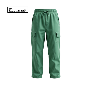 Vente en gros de pantalons de survêtement baggy YLS personnalisés nouveau style de vêtements de rue pour hommes en coton brossé respirant à séchage rapide vierge d'entraînement OEM solide - Product Image 4
