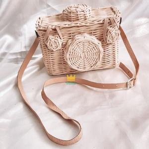 กระเป๋ากล้องหวายแฟชั่นสำหรับเด็กทำมือ100% ด้วยมือลดกระหน่ำ - Product Image 4