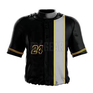 Tissu léger des prix durables uniformes professionnels matériels de base-ball de polyester facile à nettoyer - Product Image 5
