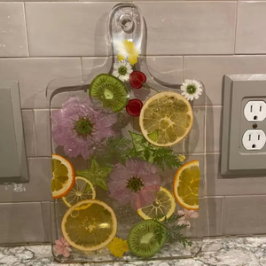 เขียงเรซินที่มีสไตล์พร้อมเอฟเฟคเรซิ่นที่สวยงามเหมาะสำหรับห้องครัวสุดหรูและอพาร์ทเมนต์ทันสมัย - Product Image 1