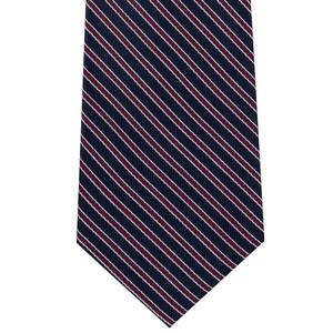 For Tommy for Hilfiger Men's Preppy Stripe <b>Tie</b> Classic Floral Jacquard Printed Silk and <b>Polyester</b> Red Regular Size for Gifts - Product Image 3