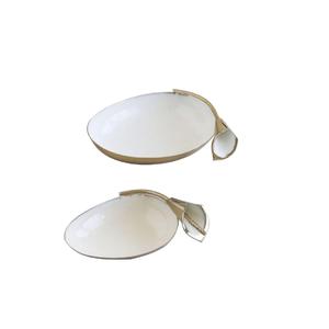 Cuenco de fruta de almacenamiento de alimentos de forma personalizada pulido dorado de alta calidad, cuenco de Metal decorativo hecho a mano para servir postres - Product Image 3