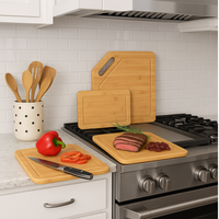 Planche à découper en bambou de qualité supérieure, planche de cuisine, planche à découper de qualité alimentaire, bloc de boucher, passe au lave-vaisselle, épaisseur 1,5 cm, taille personnalisée, OEM