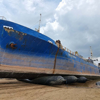 Airbag gonflable marin en caoutchouc ISO 14409 D1,5m L9m haute résistance pour le lancement de navires lourds et le déplacement et le sauvetage de navires