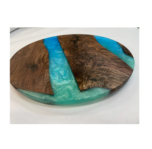 Venta al por mayor de madera y resina Lazy Susan moderno diseñado para Decoración de mesa madera y resina Lazy Susan - Product Image 4