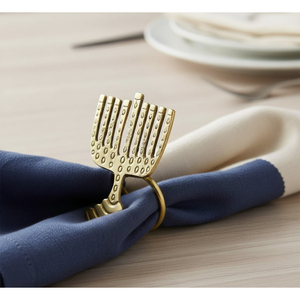 Anneaux de serviette élégants en argent, design métallique unique, porte-serviettes pour mariage, fête, Noël, décoration de table. - Product Image 2