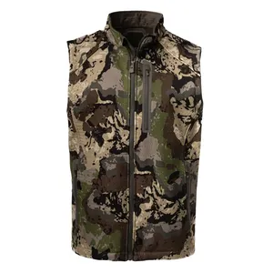 Top Quality Wild Animal Hunting Usage Plus Size Hunting Camo Vest Custom Made Unique Style Outdoor Windproof Men's Hunting Vest