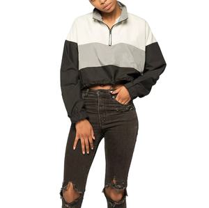 High Quality <b>Summer</b> <b>Women's</b> Nylon <b>Jacket</b> Custom Pipping Color Block Windbreaker <b>Lightweight</b> Fabric Waterproof Comfortable <b>Jacket</b> - Product Image 5