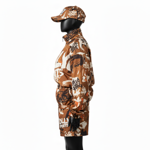 Conjunto Corto Cortavientos para Mujer, Ligero, Tejido de Poliéster y Nailon, 120 GSM, Transpirable, con Logotipo Sublimado - Product Image 3