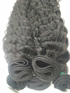 MEILLEURE QUALITÉ Qualité supérieure CHEVEUX NATURELS BOUCLES ONDULÉS 100% CHEVEUX INDONÉSIENS HUMAINS REMY DOUX BRILLANTS SANS CUTICULES ENVILÉES - Product Image 2