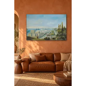 Impression sur toile du palais de Ciragan sur le Bosphore de Fida Carlo Bossoli - Product Image 4