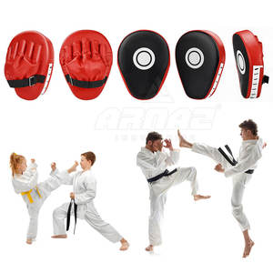 Coussin de frappe incurvé en cuir pour Muay Thai, protège-bras pour la boxe, le MMA, le taekwondo, protection pour la remise en forme - Product Image 5