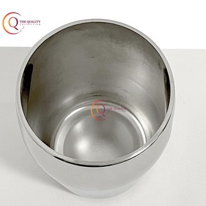 Articles de table en métal de meilleure qualité faits à la main pour les fêtes d'intérieur classiques seau à glace à vin en acier inoxydable standard seau à glace argenté mat - Product Image 5