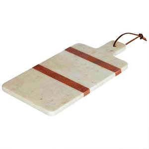 MEILLEUR VENDEUR planche à découper ronde bois de hêtre fin grain planche à découper personnalisé en gros blanc et brun bloc à découper - Product Image 2