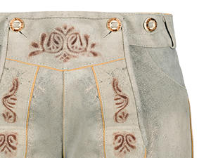 Vente en gros de vêtements traditionnels allemands bavarois Oktoberfest personnalisés Shorts Lederhosen pour hommes et femmes brodés respectueux de l'environnement - Product Image 6