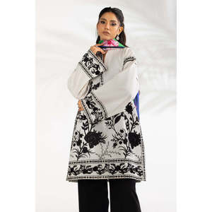 Conjunto de Traje de 3 Piezas para Mujer con Bordado en Cambray y Pañuelo IPST-SCF-77408 - Product Image 2