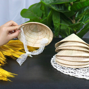 Trendy Non-Vietnamese Vietnam Conical <b>Hat</b> for Kids All-Season Plain Straw Cowboy Fedora Summer Style - Product Image 6