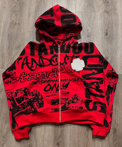 Chaqueta Deportiva Personalizada con Bordado, Unisex, Estilo Oversize, Impresión Digital, Sudadera Ecológica para Hombre, Impresión Serigráfica, Estilo Y2k - Product Image 2