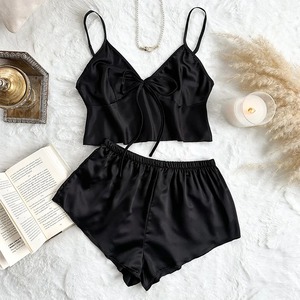 Conjunto de 2 Piezas de Camisón de Encaje para Mujer, Ropa de Dormir Elegante, Nuevo Pijama Verde Transparente con Abertura, Camisón con Cuello en V, Conjunto de Brasier y Panty - Product Image 3