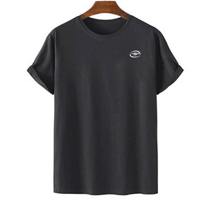 T-shirt d'été sur mesure en coton/fibre de bambou avec marque de distributeur et logo personnalisé à vendre - Product Image 1