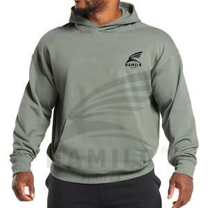 เสื้อฮู้ดเก็บอุณหภูมิแบบสวมหัวของผู้ชายผ้าฝ้าย100% ระบายอากาศได้ดีพื้นฐานฤดูหนาวกำหนดเองได้ - Product Image 1