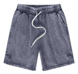 กางเกงขาสั้นผ้าฟลีซสำหรับผู้ชายกางเกงขาสั้นผ้าคอตตอนพิมพ์ลายมีสไตล์วินเทจซักได้ตามต้องการ - Product Image 5