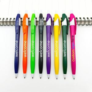 Stylos à bille rétractables en vrac Gripped Slimster-Stylos à encre noire à pointe moyenne pour la journalisation - Product Image 1