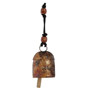 Campanas de vaca colgantes de hierro fundido, decorativas inspiradas en Metal con cuerda de yute, campanas de vaca colgantes de cobre antiguas - Product Image 2