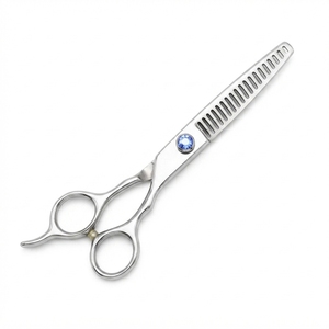 Ciseaux de coiffure professionnels 6,5 pouces en acier inoxydable 28 dents, ciseaux texturants pour salon de coiffure, droitiers, manche long - Product Image 4