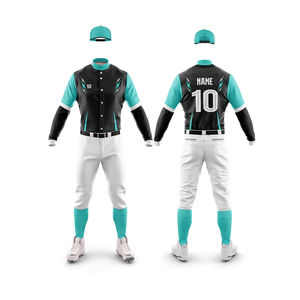 Nueva Llegada Conjuntos de Uniformes de Béisbol Unisex Personalizables Ropa Deportiva Transpirable de Alta Calidad con Precios Económicos Más Vendidos - Product Image 6