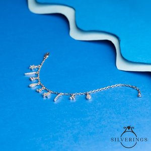 NOVAMART Fine Silverings 925 Sterling <b>Silver</b> Fine <b>Charm</b> <b>Bracelet</b> Wholesale Export - Product Image 3