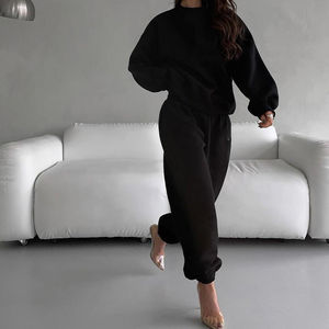 Conjunto Deportivo de Invierno de 2 Piezas Personalizado para Hombre, Sudadera con Capucha de Forro Polar, 100% Algodón, Ropa Deportiva Informal Sólida, Talla Grande - Product Image 6