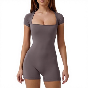 Mono ajustado sin mangas de invierno personalizado para mujer, con leggings acampanados elásticos y transpirables de color en contraste para gimnasio - Product Image 1