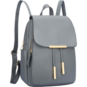 Women premium genuine leather backpack European fashion daily carry travel office bag elegant modern ladies backpack - Product Image 1
