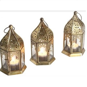 Lampe suspendue décorative de mariage de lanterne en métal tendance supérieure pour la décoration de sol de noël bougeoir balcon maison - Product Image 4