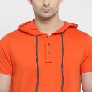 Camiseta con capucha de lana de algodón de invierno para hombre, venta al por mayor, ropa de gimnasio informal ligera, jersey de moda, Impresión de logotipo personalizado superior - Product Image 3