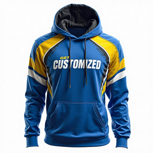 Sudadera con Capucha Extra Grande Personalizada para Hombre, Algodón Básico Combinado, Ropa Urbana Sublimada, Informal y Duradera para Uso Diario - Product Image 6