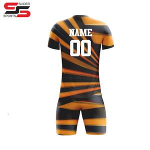 Ensembles d'uniformes de football sublimés personnalisés Matériau en polyester Uniforme d'usure en gros de prix et de quantité - Product Image 4