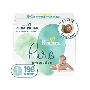 Pañales desechables Pampers Pure Protection talla 6, suministro para 2 meses (2 x 108 unidades) con toallitas húmedas Aqua Pure Sensitive para bebés - Product Image 3