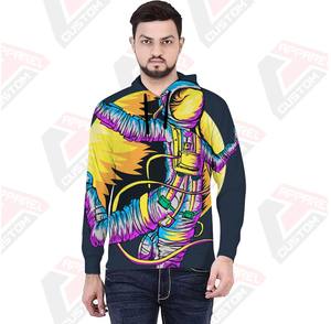 Sweat à capuche ultra confortable pour homme, 100% coton, doux, uni, personnalisable, broderie, impression numérique - Product Image 2