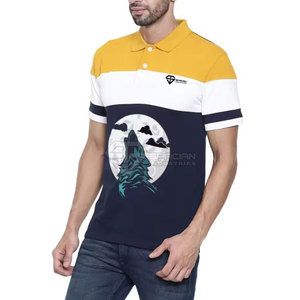 Camiseta Polo de Diseño Moderno con Estampado DTG de Color Sólido, Secado Rápido, Tela Suave, para Uso en Exteriores - Product Image 5