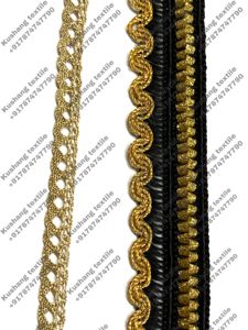 Encaje de nailon bordado de lujo con pompones y borlas, 9 metros, para Lehenga, Saree, Vestidos, Zapatos de Novia y Moda - Product Image 3