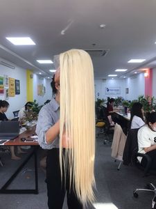 Pelucas de cabello humano de tendencia caliente Color Rubio frontal de encaje de cabello humano para mujeres negras de Vietnam - Product Image 2