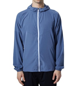 Nouvelle arrivée Veste pour homme en polyester et nylon softshell surdimensionnée légère personnalisée Tissu tissé Imprimé intégral Coupe-vent à capuche Sublimation - Product Image 1