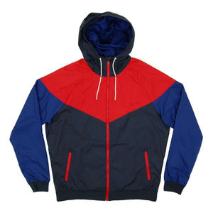 Automne Hiver Hommes Réversible Nylon Coupe-Vent Veste Épaissie Grand Col À Capuche Chenille Technics Personnalisable Conception Logo - Product Image 3