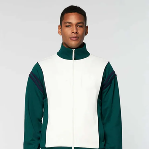 Chándal de costura de alta calidad de Color sólido entrenamiento Jogging Wear estilo impresión deportes chándal personalizado para hombres - Product Image 6