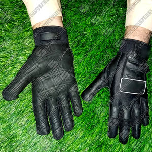 Qualité supérieure sur mesure Original cuir de vachette Cabretta Durable antidérapant court manchette Baseball gants de frappe ambidextre - Product Image 1