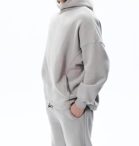 เสื้อฮู้ดสวมหัวแบบสวมหัวสำหรับทั้งชายและหญิงเสื้อมีฮู้ดแบบ100% ผ้าฝ้ายฤดูหนาว - Product Image 3