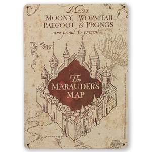 Placa Metálica Decorativa del Mapa del Cazador de Premios de Harry Potter - Product Image 2